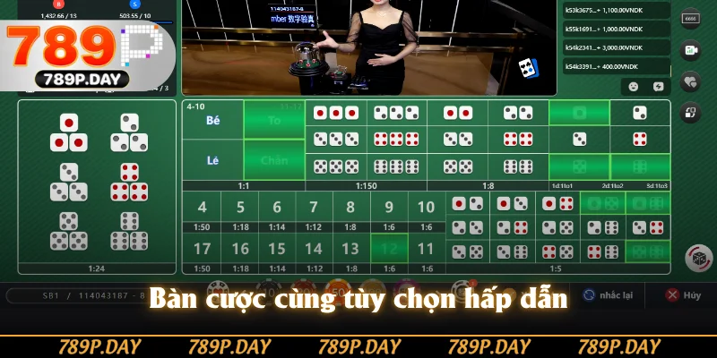 Bàn cược cùng tùy chọn hấp dẫn Bàn cược cùng tùy chọn hấp dẫn