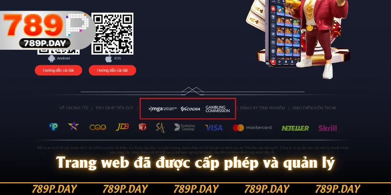 Trang web đã được cấp phép và quản lý Trang web đã được cấp phép và quản lý