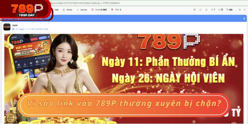 Vì sao link vào 789P thường xuyên bị chặn? Vì sao link vào 789P thường xuyên bị chặn?